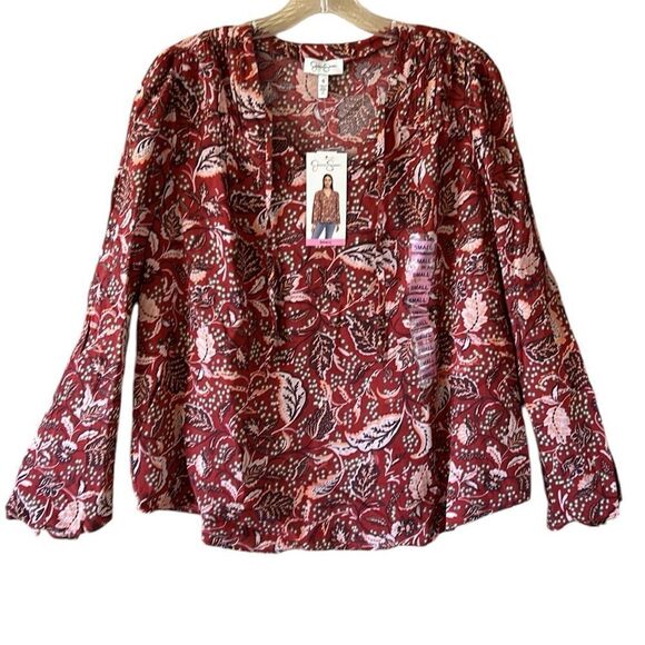 NEW Jessica Simpson Leslie Boho Top - Picture 5 of 6